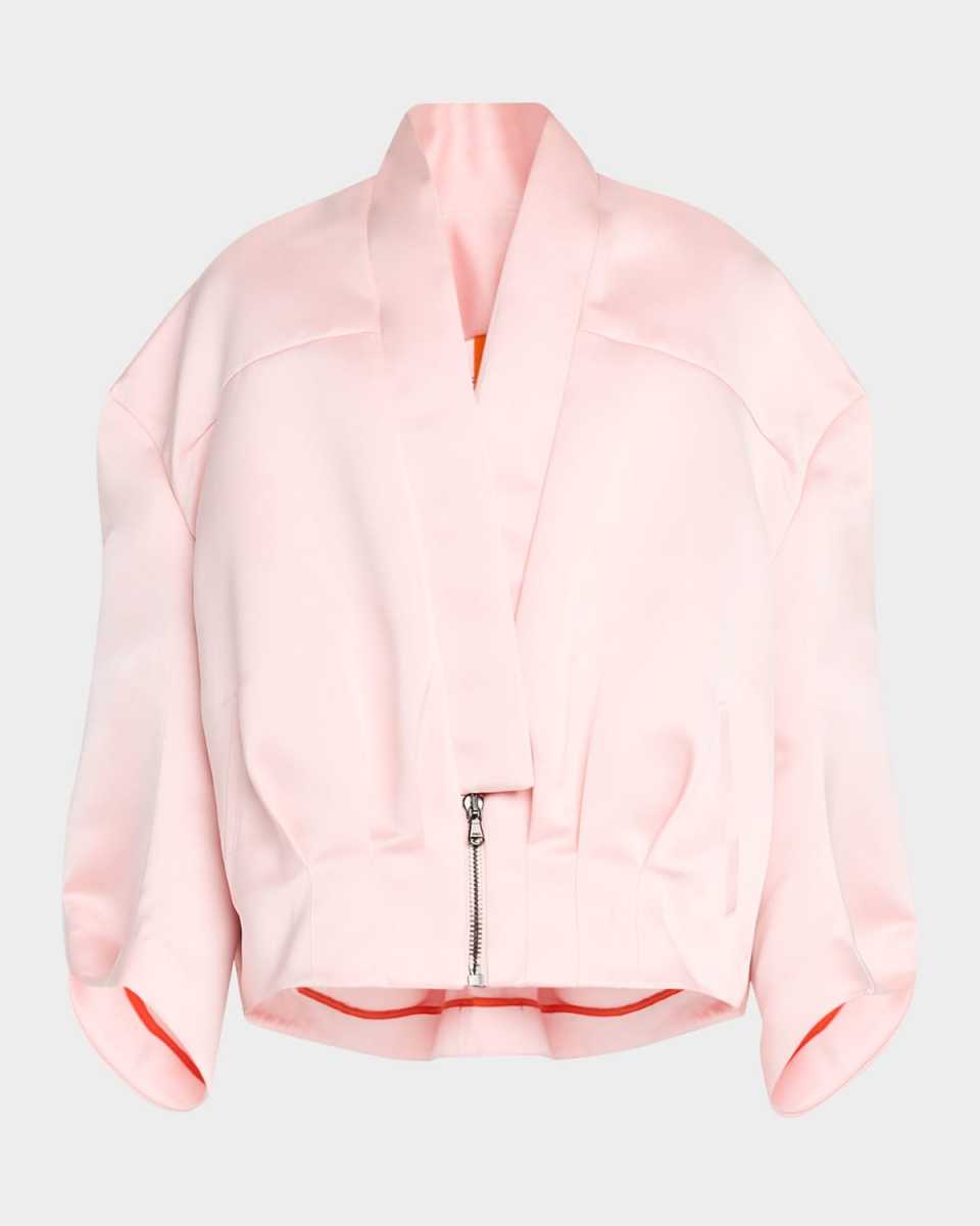 Sculpted Back Bomber Jacket